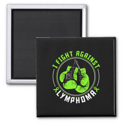 Fight Lymphoma Awareness Support Boxing Gloves  Magnet