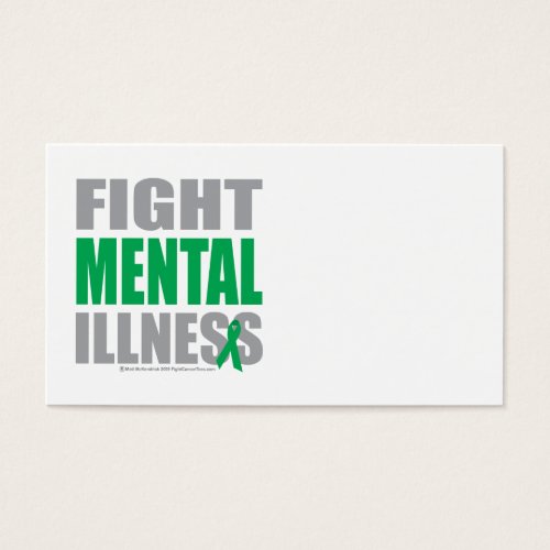 Fight Mental Illness Business Card Templates