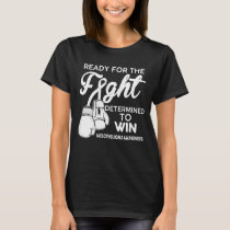 Fight Mesothelioma Awareness White Butterfly T-Shirt