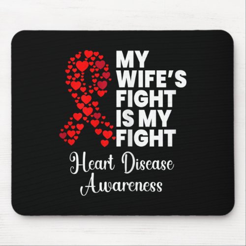 Fight My Fight Heart Disease Survivor Awareness Gr Mouse Pad