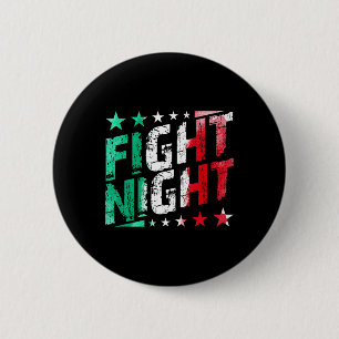 Fight Night Boxing Mma Fan Themed  Button