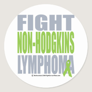 Fight Non-Hodgkins Lymphoma Classic Round Sticker