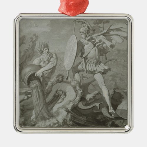 Fight of Achilles with the River Scamander Metal Ornament