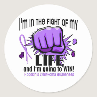 Fight Of My Life 2 Hodgkin's Lymphoma Classic Round Sticker