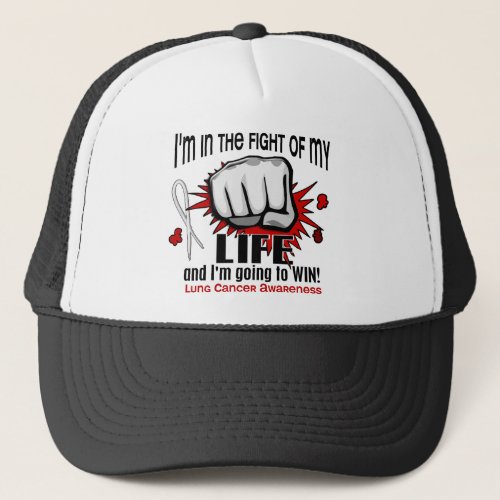 Fight Of My Life 2 Lung Cancer Trucker Hat