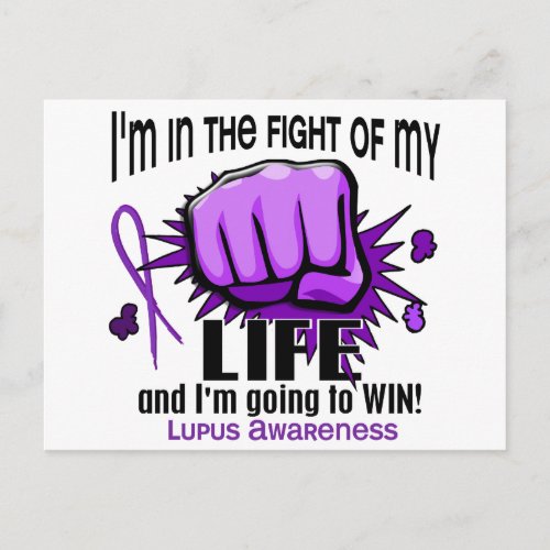 Fight Of My Life 2 Lupus Postcard