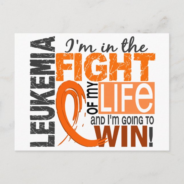 Fight Of My Life Leukemia Postcard (Front)
