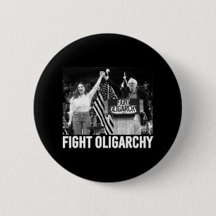Fight Oligarchy Bernie Sanders And Aoc Freedom Us Button
