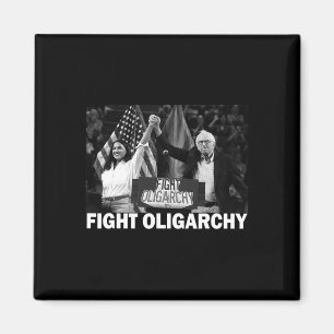 Fight Oligarchy Bernie Sanders And Aoc Freedom Us  Magnet