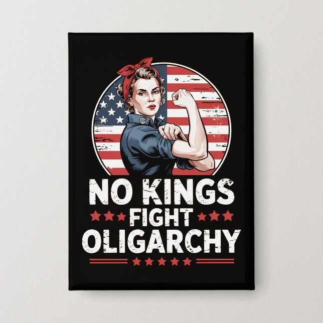 Fight Oligarchy Button (Front)