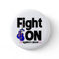 Fight On Against Male Breast Cancer Pinback Button