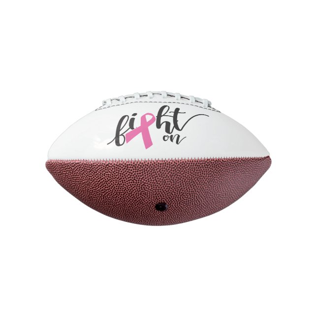 Fight On Cancer Awareness Mini Football (Rotated 270)