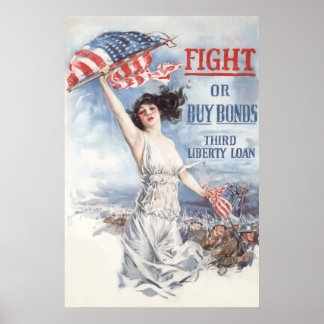 Fight or Buy Bonds -- WW1 Poster