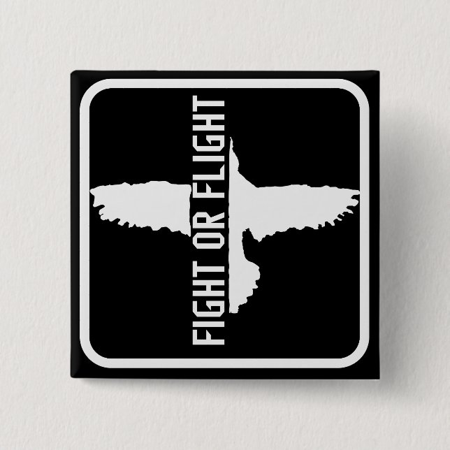 Fight or Flight Pinback Button (Front)
