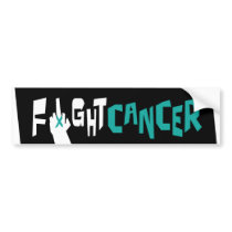 Fight Ovarian, Uterine & Cervical Cancer Bumper Sticker