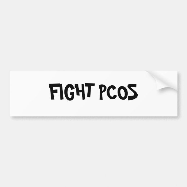 FIGHT PCOS BUMPER STICKER (Front)