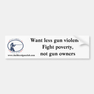 Fight Poverty bumper sticker
