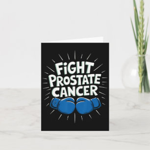 Fight Prostate Cancer Funny Saying Boxing Lover Me Card