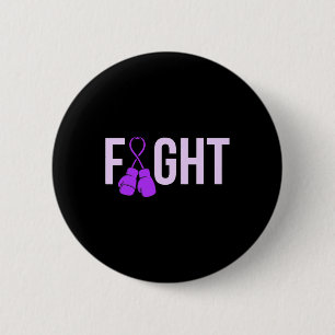 Fight Purple Ribbon Heimerheimer's Disease Awarene Button