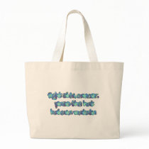 Fight Skin Cancer, Pass the Hat, Hakuna Matata Large Tote Bag