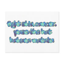 Fight Skin Cancer, Pass the Hat, Hakuna Matata Postcard