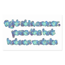 Fight Skin Cancer, Pass the Hat, Hakuna Matata Rectangular Sticker