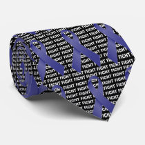 Fight Stomach Cancer Periwinkle Ribbon Tie