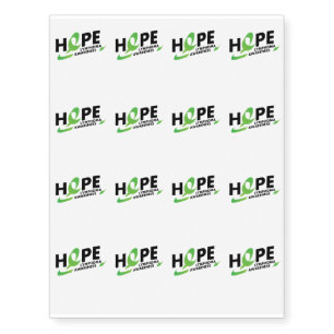 Fight Strong Lymphoma Awareness Support Gift Temporary Tattoos