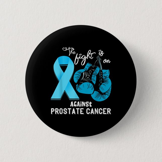 Fight Support Prostate Cancer Warrior Prostate Can Button (Front)