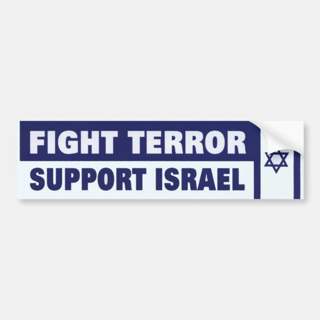 Fight Terror Support Israel Bumper Sticker (Front)