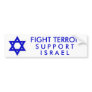 Fight Terror Support Israel Bumper Sticker