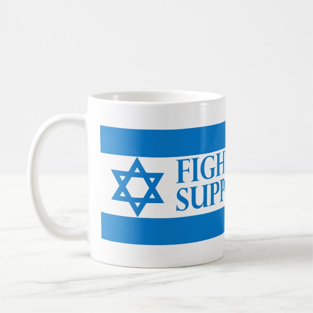 Fight Terror, Support Israel Coffee Mug (Left)