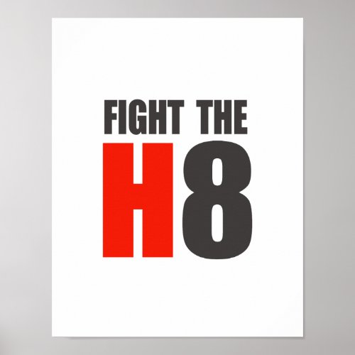 FIGHT THE H8 POSTER