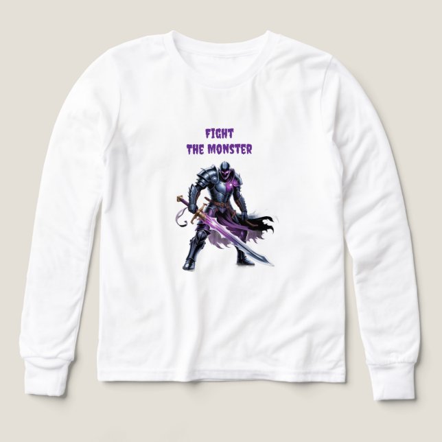 Fight the monster  Tri-Blend shirts (Design Front)