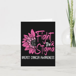Fight The Stigma Breast Cancer Awareness Survivor  Card