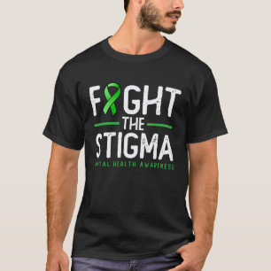 Fight The Stigma Green Ribbon Tee Mental Health A