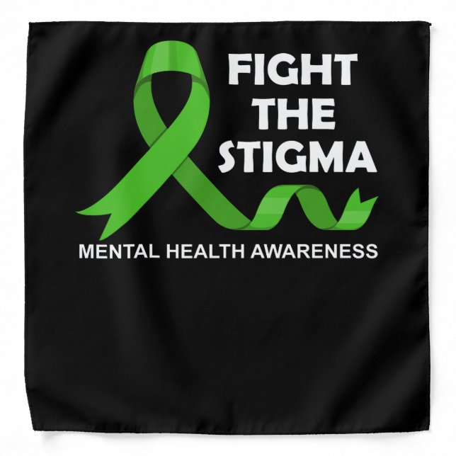 Fight The Stigma Mental Health Awareness Bandana (Front)