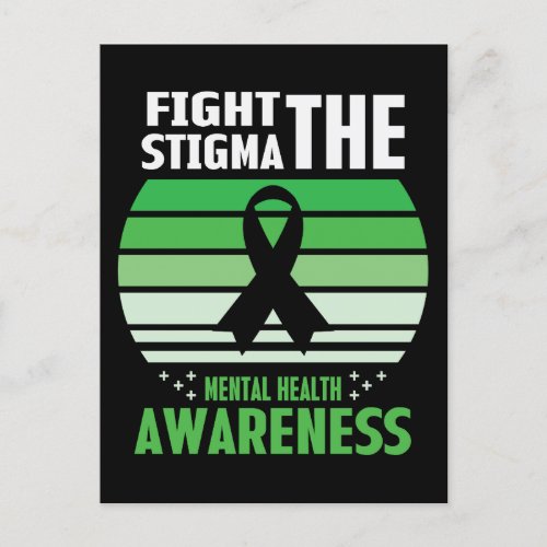 Fight The Stigma Mental Health Awareness Month Postcard