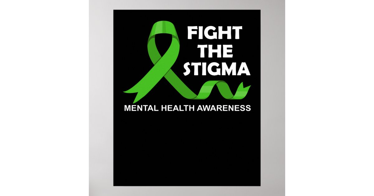 Kids Mental Health Awareness T Shirt Green Shirt Stop The Stigma