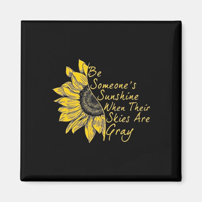 Fight The Stigma  Mental Health Awareness sunflowe Magnet (Front)