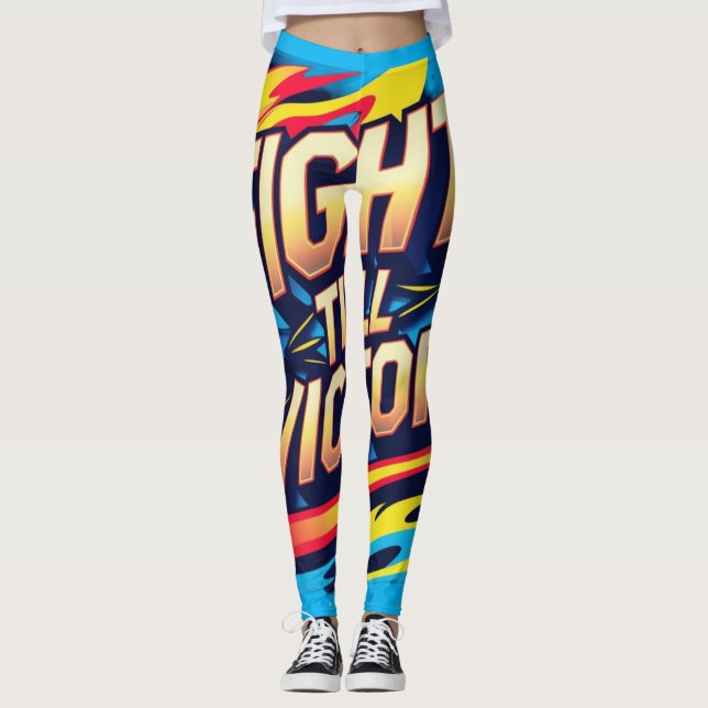 Fight Till Victory – Strength & Perseverance Leggings (Front)