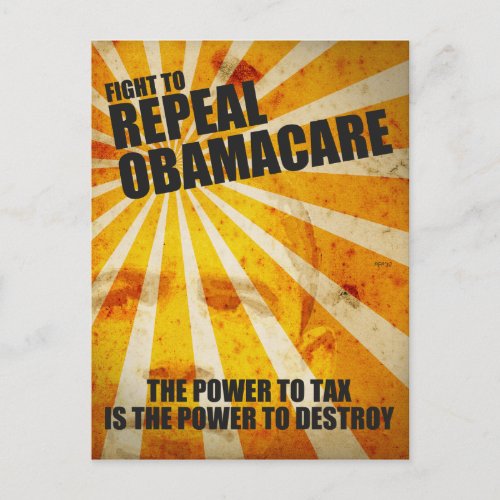 Fight To Repeal Obamacare Postcard