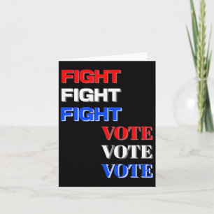 Fight Vote For Trump Presidential Election  Card