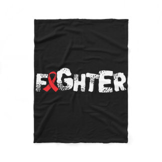 Fighter1- Sickle Cell Anemia Awareness Item  Fleece Blanket