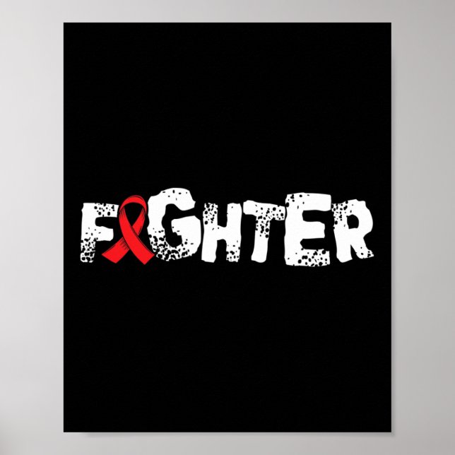Fighter1- Sickle Cell Anemia Awareness Item  Poster (Front)