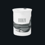 Fighter aircraft cartoon illustration  beverage pitcher<br><div class="desc">Fighter aircraft cartoon illustration</div>