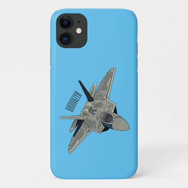 Fighter aircraft cartoon illustration Case-Mate iPhone case (Back)