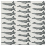 Fighter aircraft cartoon illustration fabric