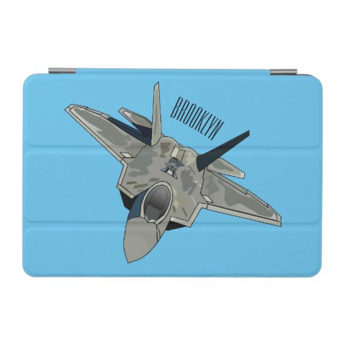 Fighter aircraft cartoon illustration iPad mini cover