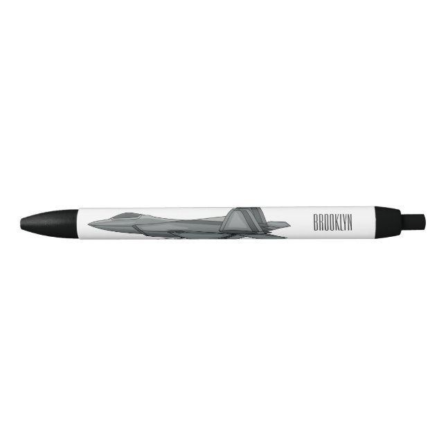 Fighter aircraft cartoon illustration pen (Front)